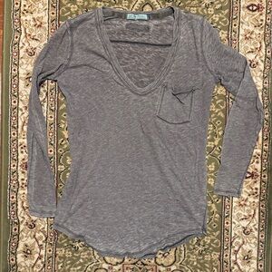 We the Free Gray long sleeve top